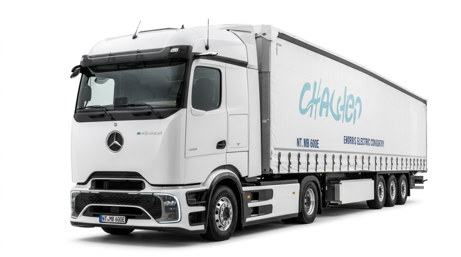 eActros 600 LS 4x2 + návěs – ŘP C+E